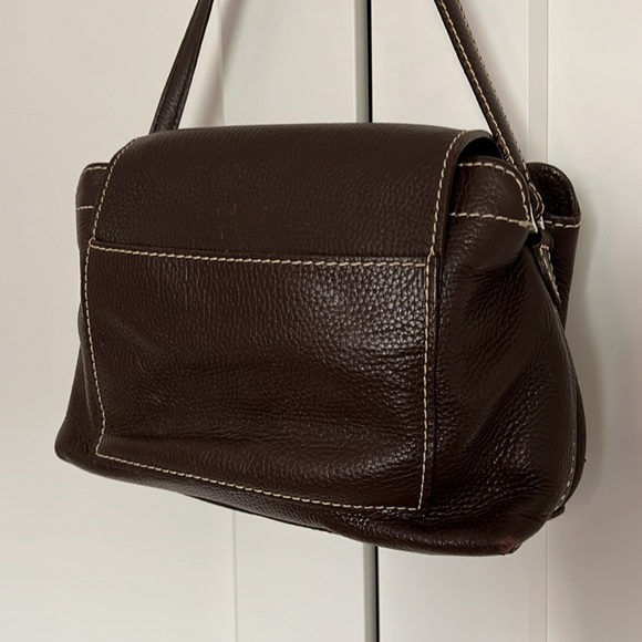 Vintage Brighton pebble leather bold stitch snap front purse - Picture 8 of 17